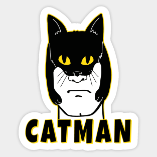 CatMan New Super Hero in Town Sticker